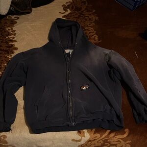 Heavyweight purple rasco fr zip up hoodie